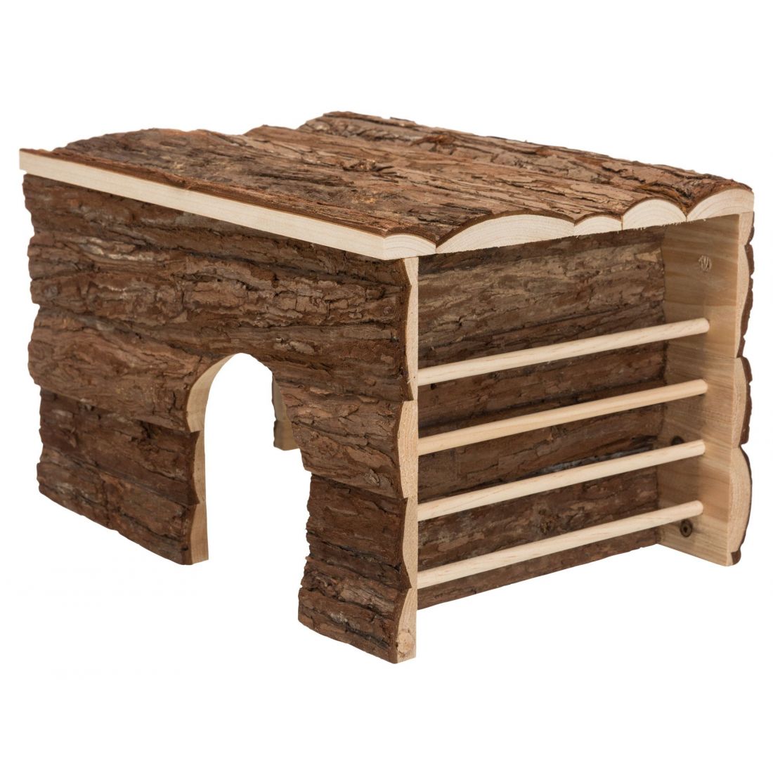 Natural Living maison Ila, avec râtelier:40 × 25 × 29 cm 